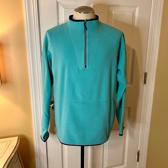 EUC Men's Peter Millar Lily Pad Thermal Flow Micro Fleece Half Zip Size LARGE - Picture 5 of 8